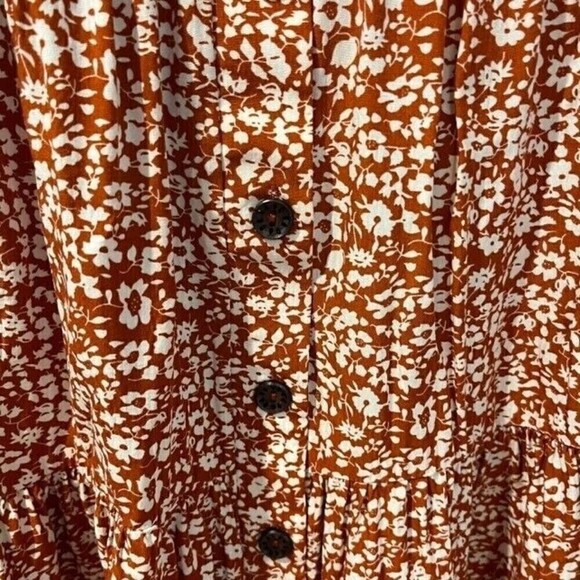 Ces Femme Ditsy Print Babydoll Dress Size Small - Picture 4 of 7